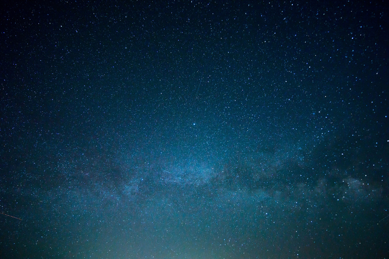 blue night sky